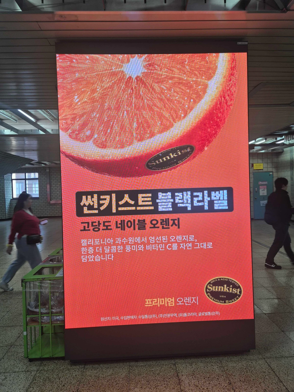 썬키스트 광고 이미지
