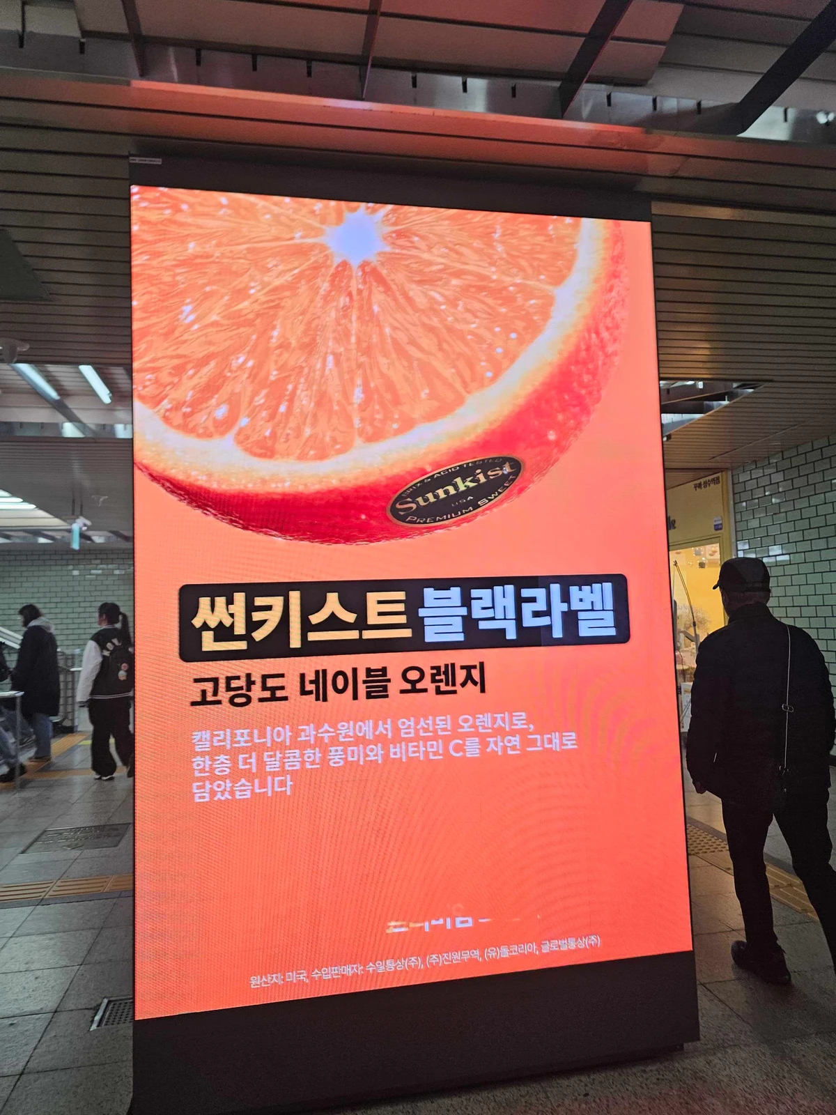 썬키스트 광고 이미지